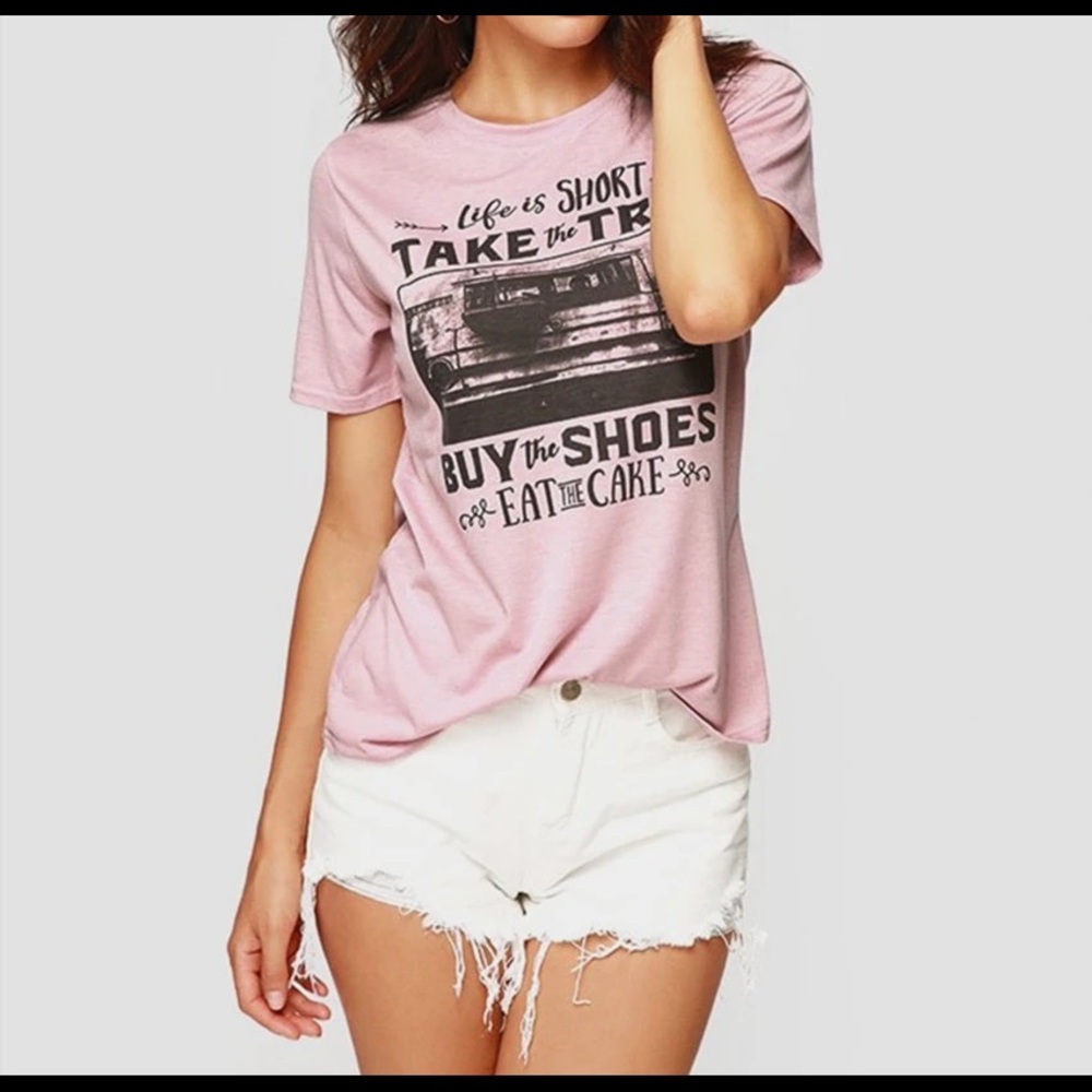 “Life is Short, Take The Trip” Graphic Tee - Picture 3 of 8